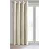 Dizajnový záves Rosa z jemného zamatu - 140x250 cm - bežový uchytenie dekoračné kolieska