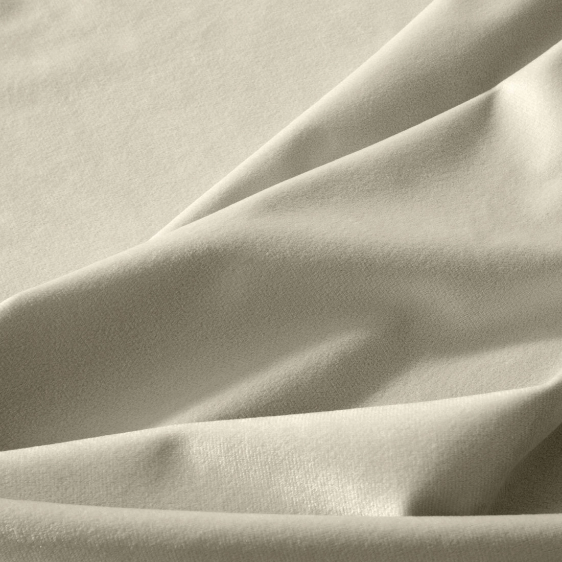 Dizajnový záves Rosa z jemného zamatu - 140x250 cm - bežový uchytenie dekoračné kolieska