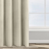 Dizajnový záves Rosa z jemného zamatu - 140x250 cm - bežový uchytenie dekoračné kolieska
