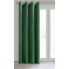Rosa dizájnfüggöny finom bársonyból - 140 x 250 cm - zöld, rögzítés: dekoratív karikák