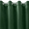 Rosa dizájnfüggöny finom bársonyból - 140 x 250 cm - zöld, rögzítés: dekoratív karikák