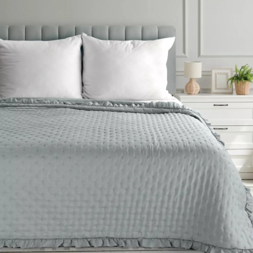 Prehoz 220x240 cm mikrovláknový, strieborný