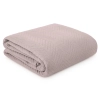Prémiový prešívaný ľanový prehoz z tkaniny so štruktúrou ľanu - púdrovo ružový 200x220 cm 
