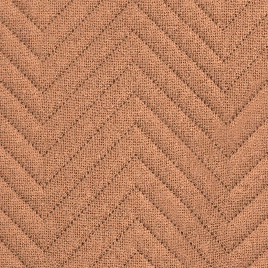 Prémiový prešívaný ľanový prehoz z tkaniny so štruktúrou ľanu - tehlový 220x240 cm 