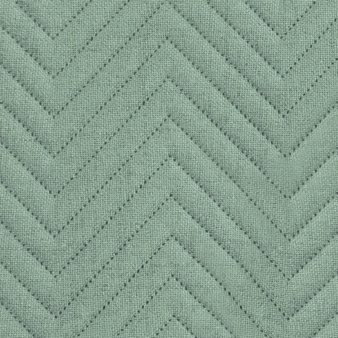 Prémiový prošívaný lněný přehoz z tkaniny se strukturou lnu - zelený 200x220 cm 