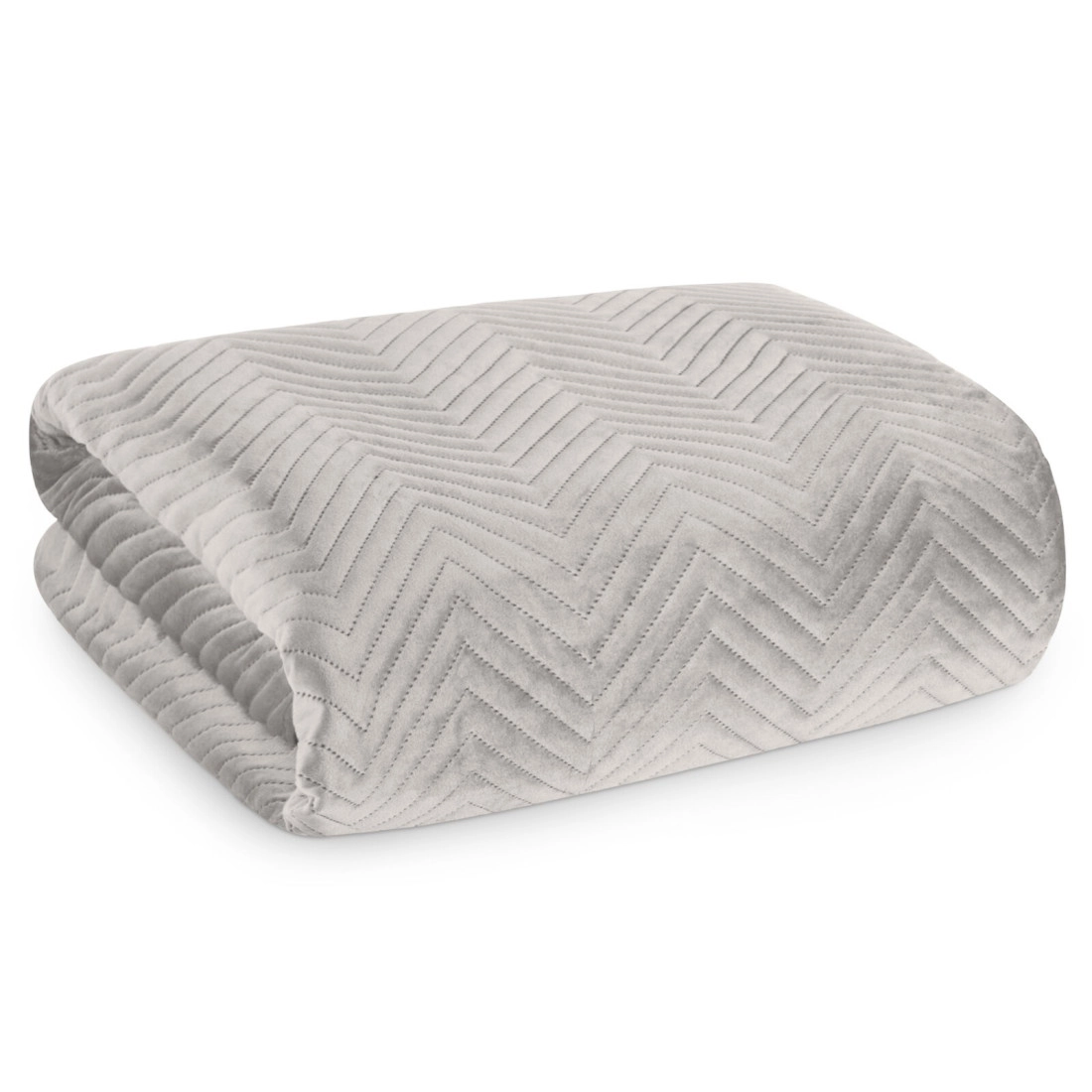 Prémiový prešívaný prehoz Sofia z jemného a matného zamatu - béžový 200x220 cm 