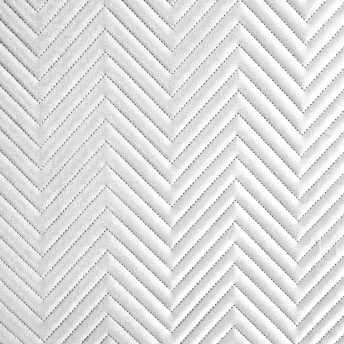 Prémiový prešívaný prehoz Sofia z jemného a matného zamatu - biely 200x220 cm 