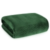 Prémiový prešívaný prehoz Sofia z jemného a matného zamatu - zelený 200x220 cm 