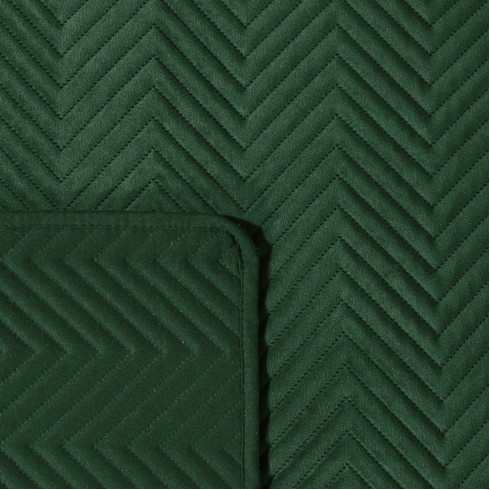 Prémiový prešívaný prehoz Sofia z jemného a matného zamatu - zelený 200x220 cm 