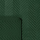 Prémiový prešívaný prehoz Sofia z jemného a matného zamatu - zelený 200x220 cm 