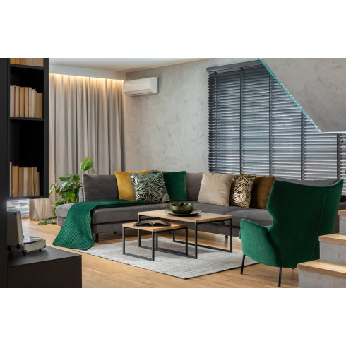 Prémiový prešívaný prehoz Sofia z jemného a matného zamatu - zelený 200x220 cm 