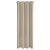 Záves Adari z hladkej matnej látky 140x250 cm - béžový, uchytenie dekoračné kolieska
