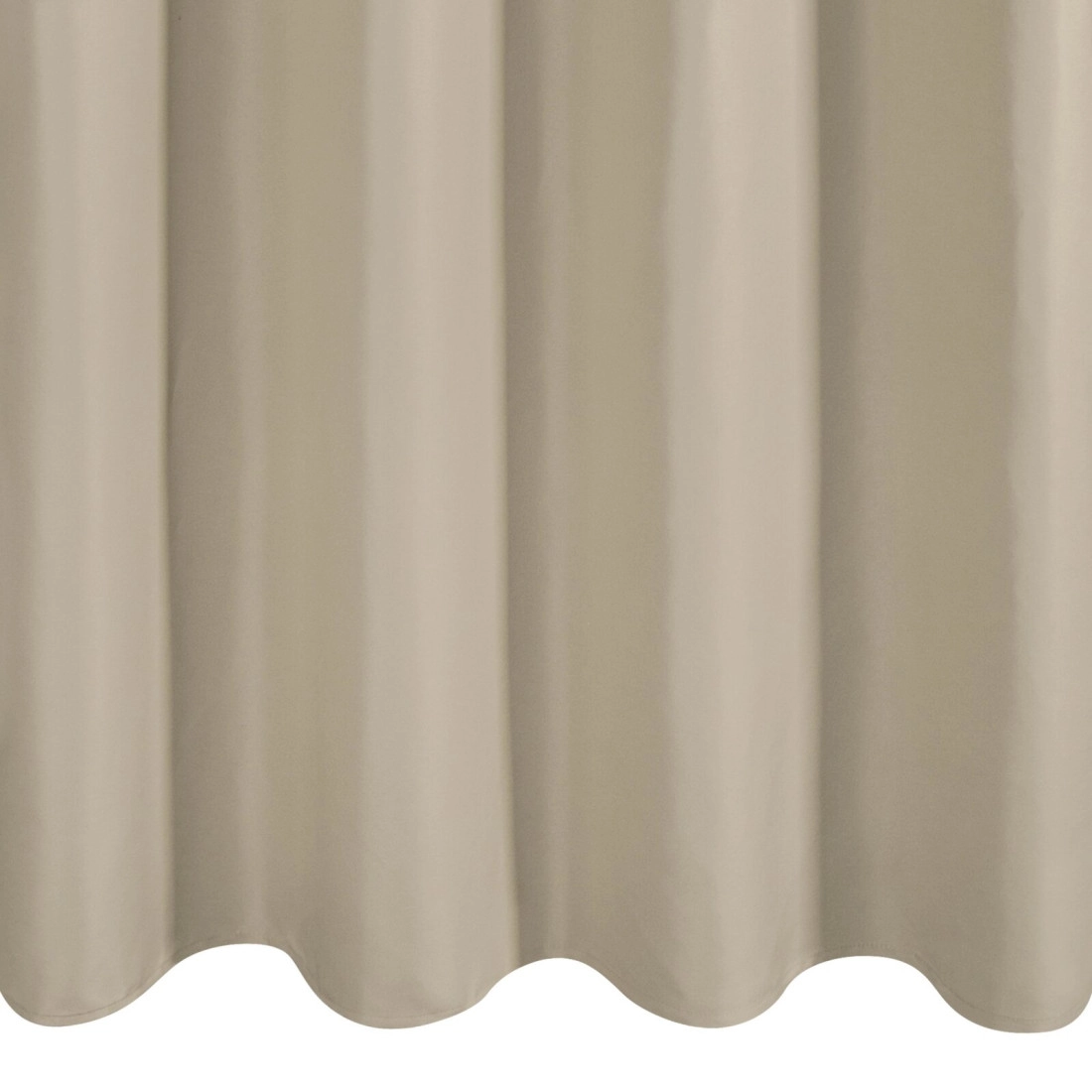 Záves Adari z hladkej matnej látky 140x250 cm - béžový, uchytenie dekoračné kolieska