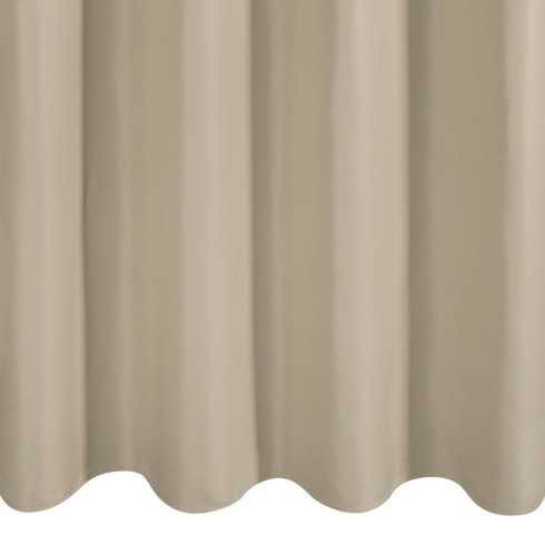 Záves Adari z hladkej matnej látky 140x250 cm - béžový, uchytenie dekoračné kolieska