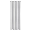 Záves Adari z hladkej matnej látky 140x250 cm - biely, uchytenie dekoračné kolieska