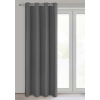 Záves Adari z hladkej matnej látky 140x250 cm - šedý, uchytenie dekoračné kolieska