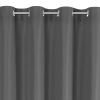 Záves Adari z hladkej matnej látky 140x250 cm - šedý, uchytenie dekoračné kolieska