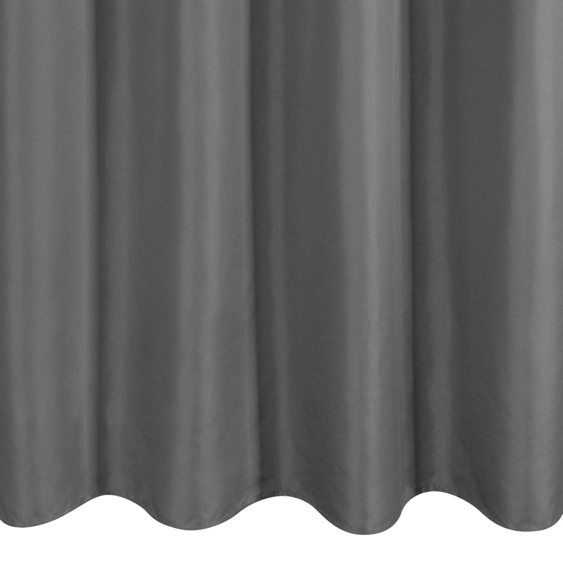 Záves Adari z hladkej matnej látky 140x250 cm - šedý, uchytenie dekoračné kolieska