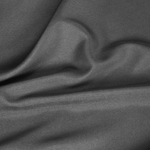 Záves Adari z hladké matné látky 140x250 cm - šedý, uchycení dekorační kroužky