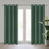 Záves Adari z hladkej matnej látky 140x250 cm - zelený, uchytenie dekoračné kolieska