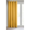 Rita függöny sima anyagból, 140 x 250 cm - mustársárga, rögzítés: dekoratív karikák