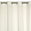 Rita függöny sima anyagból, 140 x 250 cm - krémszínű, dekoratív karikás rögzítés