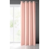Závěs Rita z hladké látky 140x250 cm - pudrově růžová, uchycení dekorační kroužky