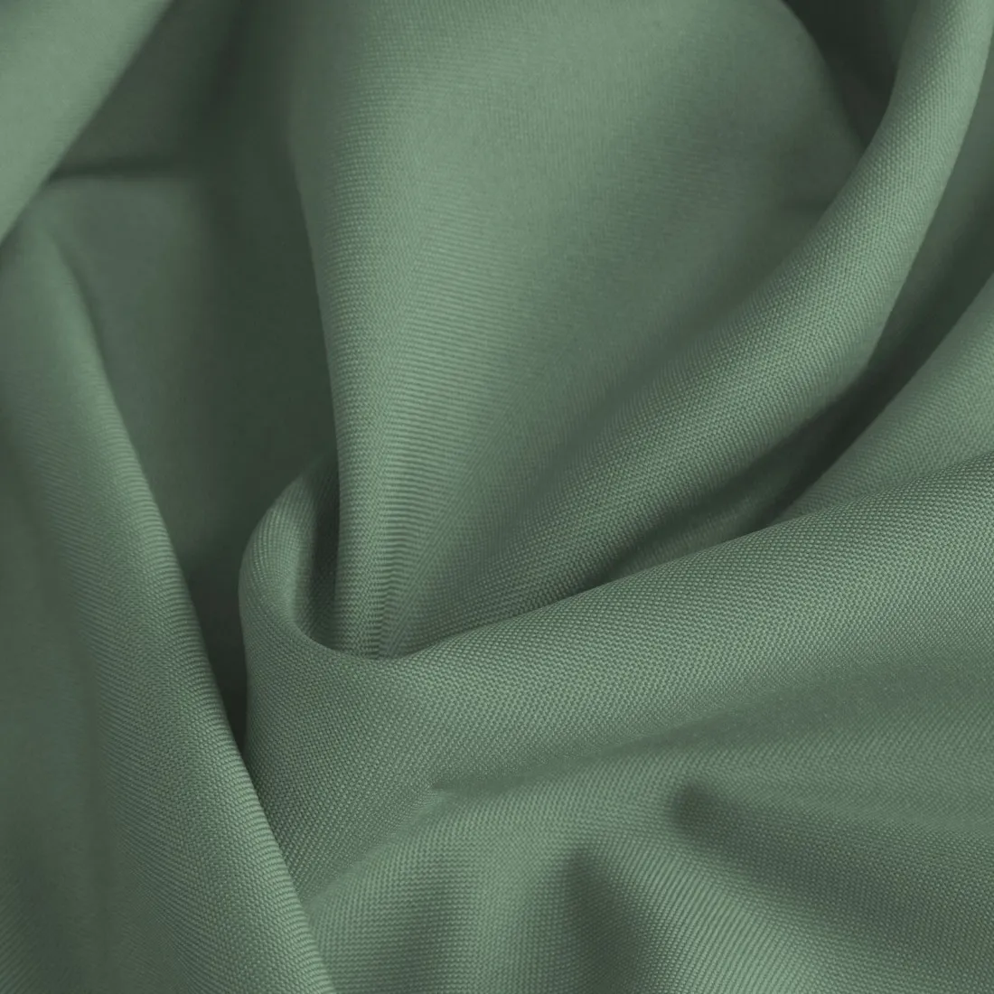 Rita függöny sima szövetből 140 x 250 cm - sötét mentazöld, dekoratív karikás rögzítés