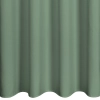 Rita függöny sima szövetből 140 x 250 cm - sötét mentazöld, dekoratív karikás rögzítés