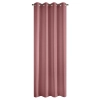 Rita függöny sima szövetből 140 x 250 cm - sötétrózsaszín, rögzítés dekoratív karikákkal