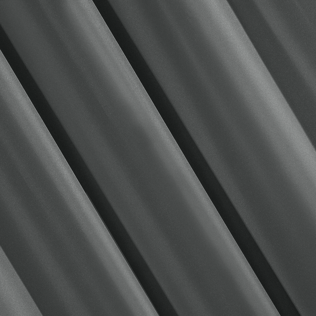 Rita függöny sima szövetből 140 x 250 cm - sötétszürke, dekoratív karikás rögzítés