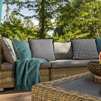 Záves Rita z hladkej látky 140x250 cm - tyrkysový, uchytenie dekoračné kolieska