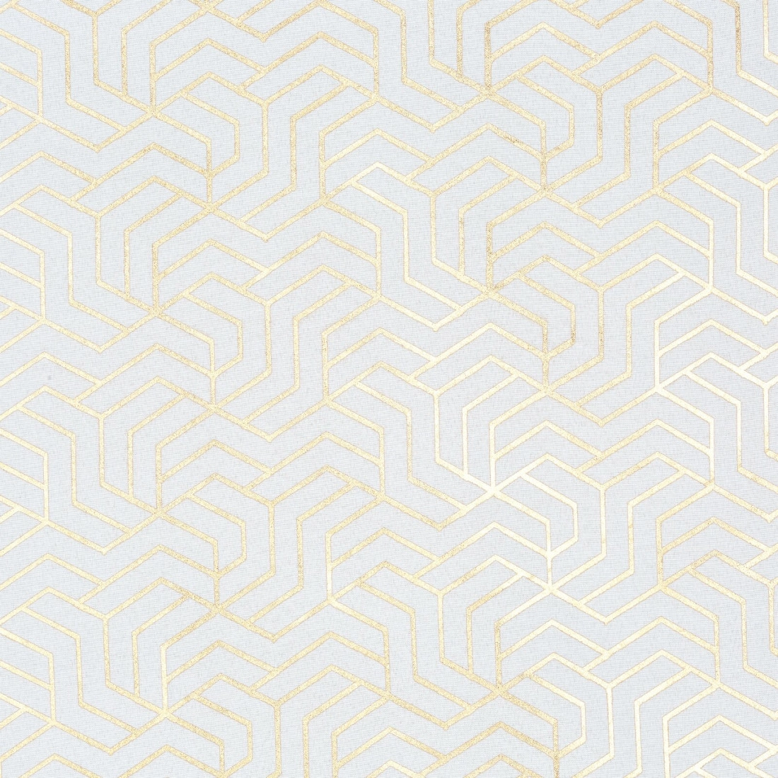 Geometrikus mintás függöny 140 x 250 cm - fehér - rögzítés: dekoratív karikák