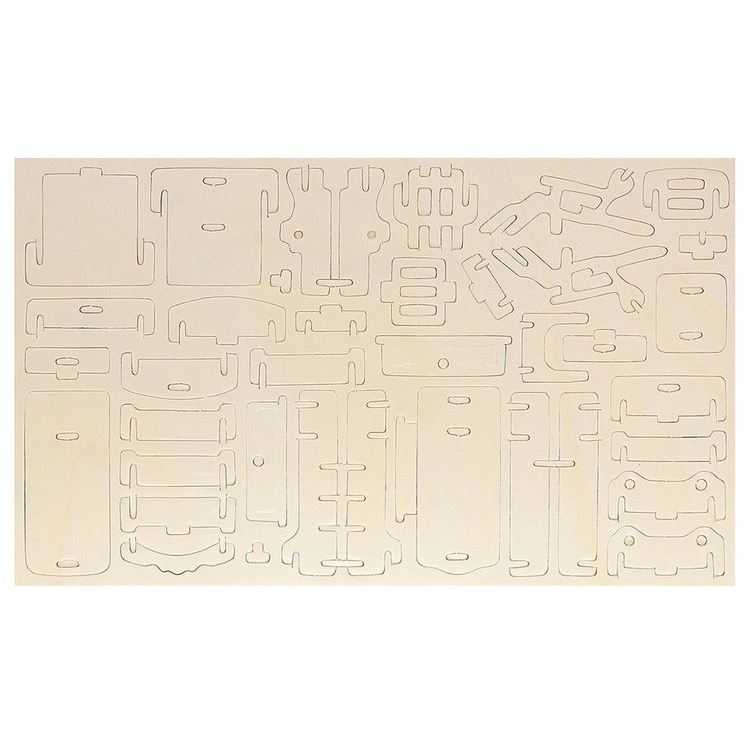 3D puzzle - nábytok pre bábiky 34 ks