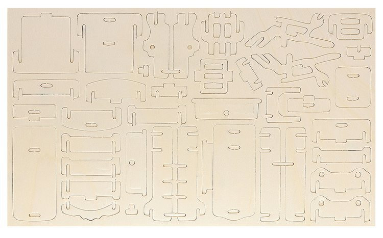 3D puzzle - nábytok pre bábiky 34 ks