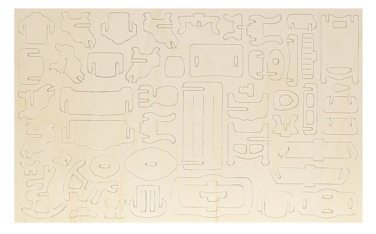 3D puzzle - nábytok pre bábiky 34 ks