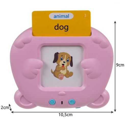 Čítačka kariet pre výučbu angličtiny - ružová