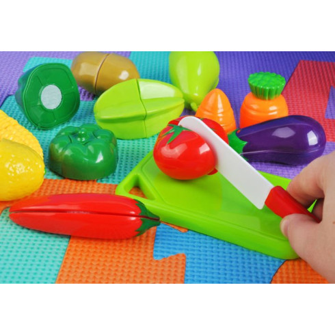 Detská plastová sada ovocia a zeleniny - 13 dielna