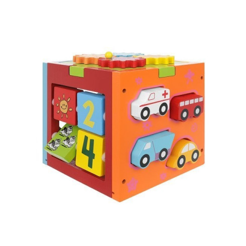 Drevená edukačná kocka