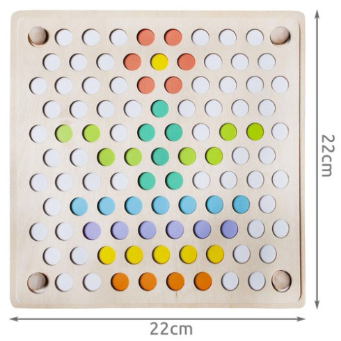 Dřevěné korálky puzzle