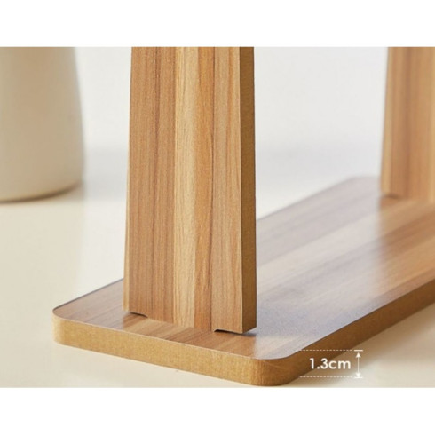 Dřevěné obdélníkové kosmetické zrcátko