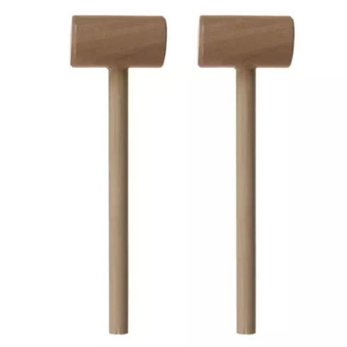 Drevený edukačný slon s kladivom