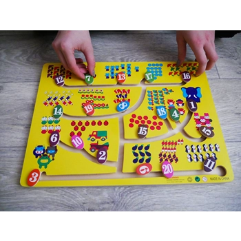 Drevený labyrint - čísla