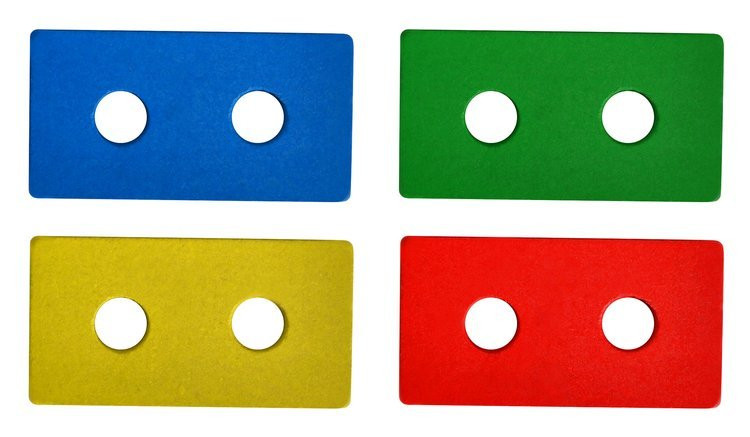 Dřevěný vláček s tvary pro děti