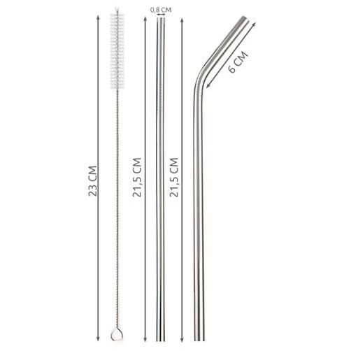 Farebné kovové slamky - set 10 ks