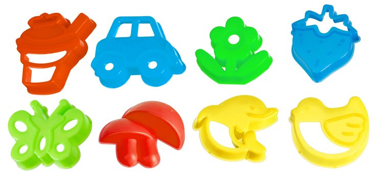 Kinetický piesok s formičkami 14 ks + 2kg piesku a príslušenstvo