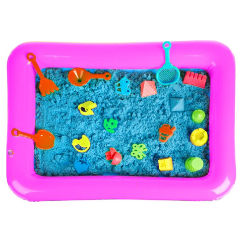 Kinetický piesok s formičkami 14 ks + 2kg piesku a príslušenstvo