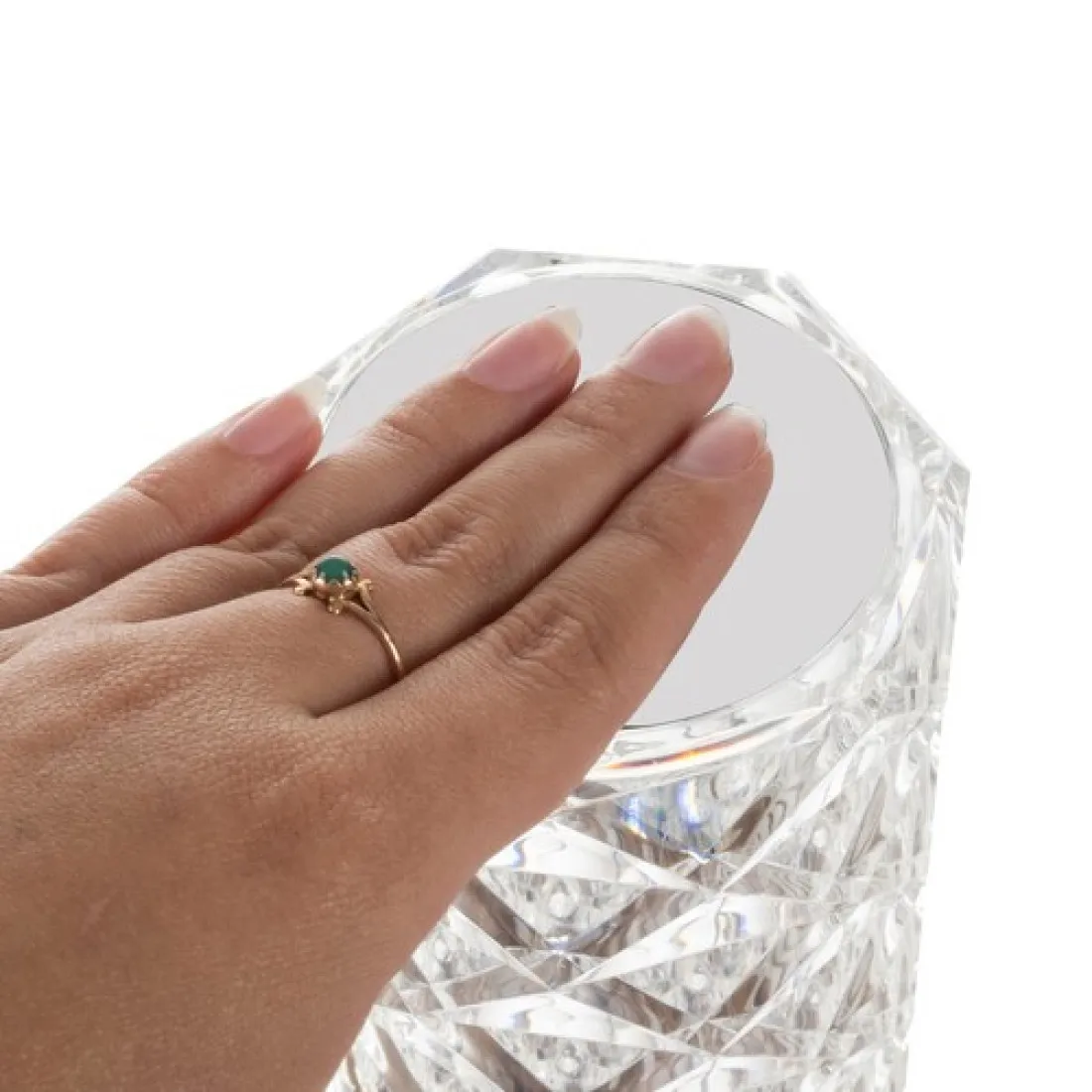 Stolní lampa Crystal LED -16 barev s dálkovým ovládáním, 400 mAh