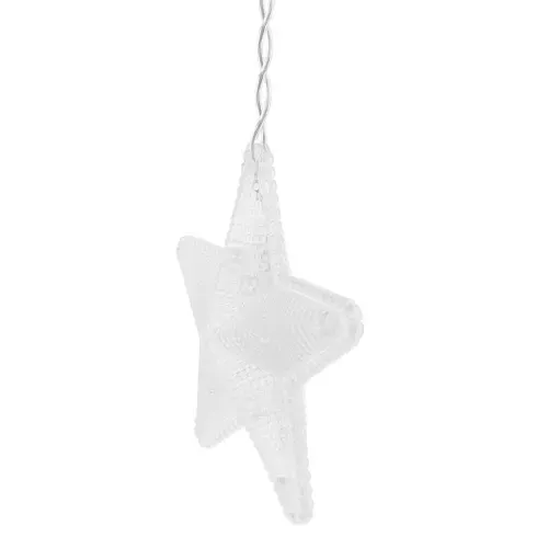 LED světelný závěs hvězdičky 136 LED USB - teplá bílá 