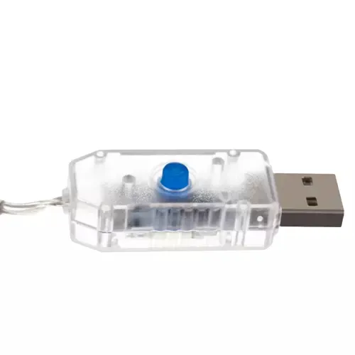 LED světelný závěs hvězdičky 136 LED USB - teplá bílá 